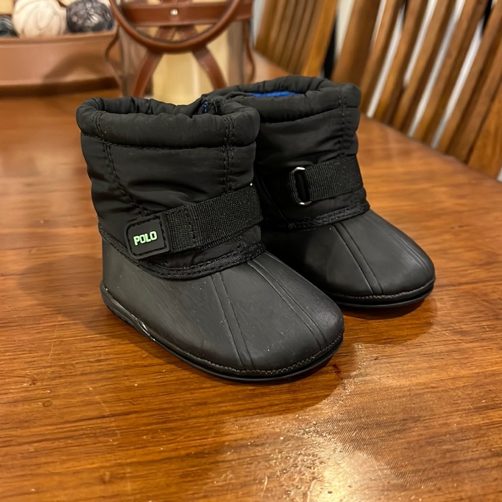 Polo Ralph Lauren Whistler winter Baby Crib Boots Boys Girls Booties Infant Sz 3